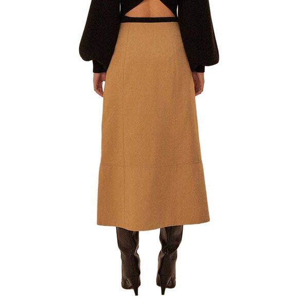 Farm Rio Womens Midi Skirt, Brown - Picture 2 of 4